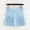 Light Blue, variant on Girls Women High Waisted Plain Pleated Skirt Skater Tennis School Uniforms A-line Mini Skirt Lining Shorts