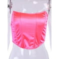 thumbnail image 2 of Txlixc Mujeres Sexy Bustiers Color sólido fuera del hombro Crop Tank Top Push Up Corsés sin tirantes Txlixc Sexy, 2 of 6
