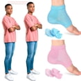 thumbnail image 2 of Milue Women Men Height Increase Socks Anti-Slip Open Toe Lift Socks Shoe Accessories, 2 of 21