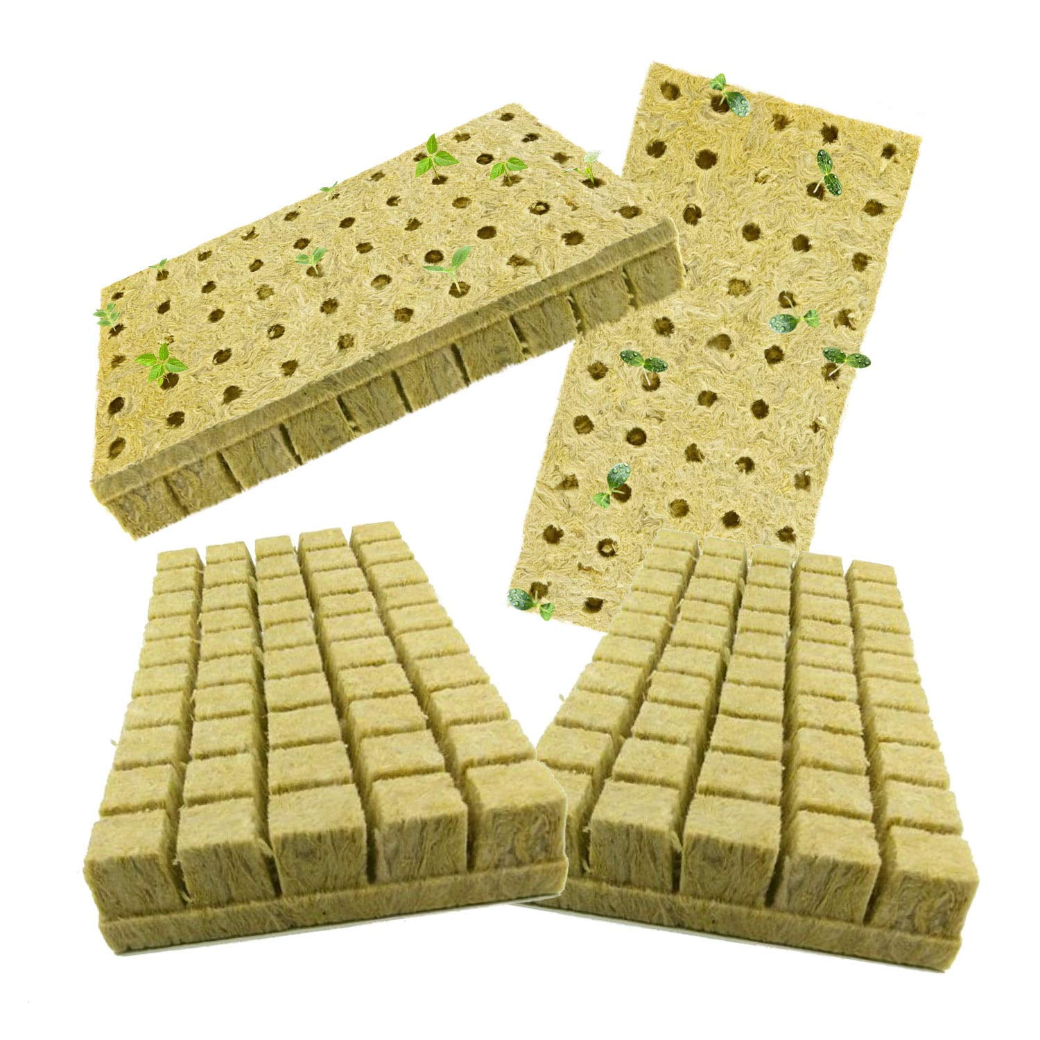 Details about   Grodan 1 x 1 Starter Plug Rockwool Hydroponic Grow Media 50 Cubes Full Size 50 