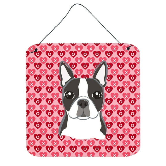 Carolines Treasures BB5273DS66 Boston Terrier Wall or Door Hanging Prints 6HX6W multicolor