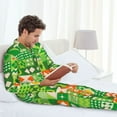thumbnail image 6 of Sikiie St Patrick's Day6 Mens Pajama Set, Soft Warm Long Sleeve Sleepwear, Cozy Button-Down Pjs for Men-Small, 6 of 7