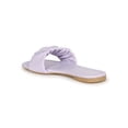 thumbnail image 3 of Women's Square Toe Ruched Flat Slide Sandal 20593, 3 of 6
