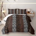 thumbnail image 2 of Erosebridal Zebra Print Quilt King,Jungle Animals King Coverlet Set For Girls,3-Piece, 2 of 7
