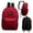 Burgundy, variant on 17 Inch Classic Black Backpacks Bulk Case of 24 Wholesale