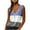 White womens tops summer, variant on USSUMA Zipper Up Workout Tank Tops Summer Tops for Women 2022 Trendy Striped Color Block Womens Tunic Tops V Neck Basic Shirts Tees Sleeveless Dressy Blouses for Women