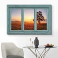thumbnail image 2 of wall26 Canvas Print Wall Art Window View of Sunrise Over Misty Field Nature Wilderness Photography Realism Rustic Landscape Colorful Vibrant for Living Room, Bedroom, Office - 12"x18", 2 of 5