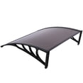 thumbnail image 6 of Brown & Black Bracket Square Awning, 100x100cm Door Window Rain Cover, 6 of 21