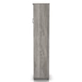 thumbnail image 4 of Furniture of America Scandi Wood Tower Cabinet in Vintage Gray Oak, 4 of 12