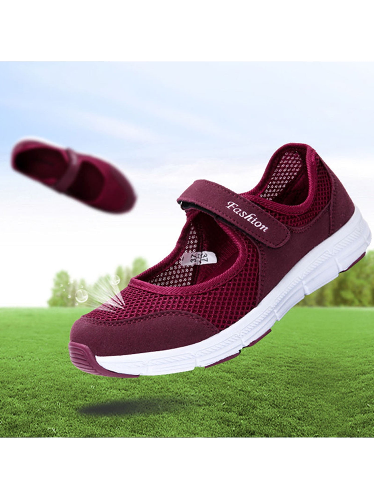 Sexy Dance Wide Width Mary Jane Shoes Women's Casual Walking Runing Sneakers Flat Shoes