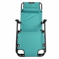thumbnail image 3 of Qifang Adjustable Outdoor Recliner Chair, With a removable headrest, Rust-Proof Steel Frame, 270LBS Load, Suitable for indoor and outdoor use, Green, 3 of 13
