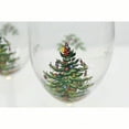 thumbnail image 5 of Christmas tree 19-ounce stemless wine glass, 4 sets, 22-carat rim design, perfect for drinking wine, whisky or juice. Multi-functional wine glass set, wine glass set., 5 of 7