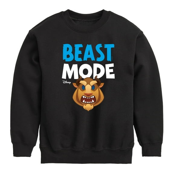 Disney Emoji - Beast Mode - Toddler And Youth Crewneck Fleece Sweatshirt