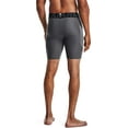 thumbnail image 2 of Under Armour Mens HeatGear Compression Shorts Carbon Heather 090/Black 4X-Large Tall, 2 of 4