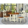 thumbnail image 4 of East West Furniture Dining Room Set Buttermilk & Cherry, SUQU3-BMK-W, 4 of 4