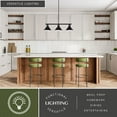 thumbnail image 3 of Akron 3L Bronze Farmhouse Linear Chandelier Island Pendant Fixture Pool Table Light, 3 of 13