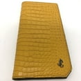 thumbnail image 3 of Pre-Owned JIMMY CHOO Flap Logo Embossed Wallet, Long Bifold Leather, Women's, Yellow (Good), 3 of 15
