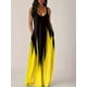 thumbnail image 2 of Plus size Summer cool style camisole long dress abstract fashion print temperament street dress, 2 of 5