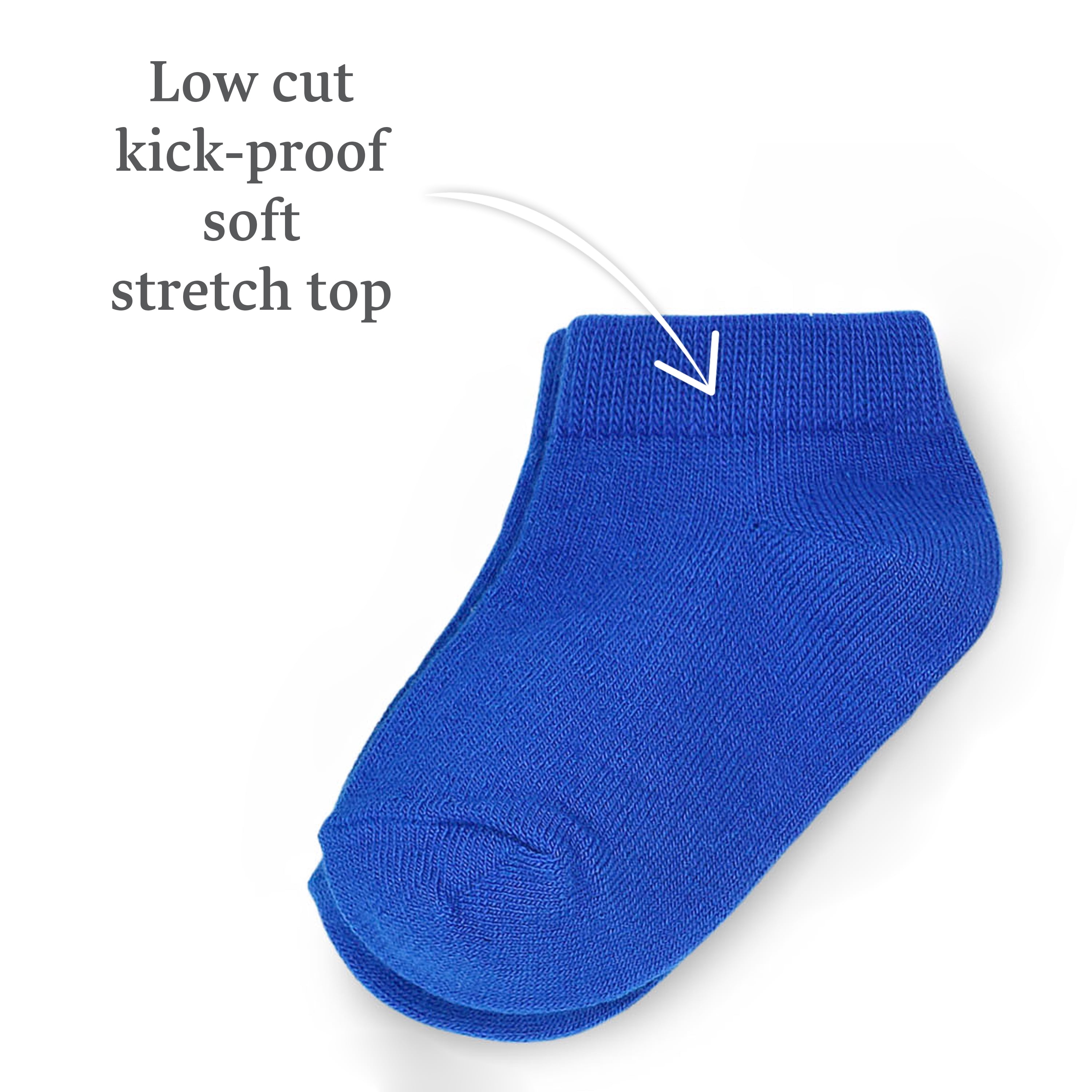 Fruit of the Loom Baby and Toddler Boy Low Cut Socks, 20-Pack, Size 6M-5T