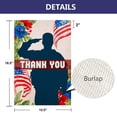 thumbnail image 3 of Shmbada American Thank You Garden Flag Double Sided 12"x18" Patriotic Memorial Day, Fourth of July and Veterans Day Yard Flags for Outdoor Decor, 3 of 5
