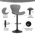 thumbnail image 5 of Hawsaiy Modern Swivel Bar Stools Set of 2, Faux Leather Upholstered Counter Height Bar Chairs, Waterproof Barstools for Kitchen Island & Home Bar,Gray, 5 of 10