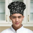 thumbnail image 5 of Sanwood Unisex Hat Chilli Pattern,Professional Elastic Women Men Pleated Work Cap Kitchen Cooking Baker Chef Hat, 5 of 5