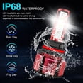 thumbnail image 6 of For Mitsubishi Outlander 2003 2004 LED Headlight Bulbs 9007 HB5 High and Low Beam 2pcs, 6 of 10