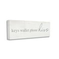 thumbnail image 3 of Stupell Industries Keys Wallet Phone Kiss Rustic Romantic Phrase, 24 x 10, Design by Daphne Polselli, 3 of 7