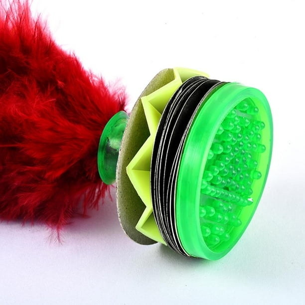 Volant Chinois Jianzi à Plumes Colorées – 21 Cm, Tête En Caoutchouc, Pour Exercice Physique, équilibre, Loisir Intérieur/extérieur