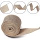 thumbnail image 2 of Checkered Burlap Ribbon Christmas Wired Ribbon (5cm x 6m) Wrapping Ribbon for Christmas Craft Decoration, Floral Bow Crafts, 2 of 5