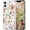 Brown, variant on for iPhone 11 Case [Compatible with Magsafe], Cute Flower Girls Women Clear Case Silicone Shockproof Protective Cover with Pretty Floral Pattern for iPhone 11 6.1'', Lavender