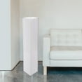 thumbnail image 4 of White Tall Rectangular Wooden Modern Floor Vase - Sleek Contemporary Decor Accent for Living Room, Bedroom, Hallway and Entryway - Handcrafted Decorative Display Piece with Elegant Design, Set of 2, 4 of 7