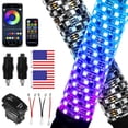thumbnail image 1 of Paquete de 2 luces LED Whip Lights VI9000 de 60 cm con aplicación y control remoto, 1 of 8