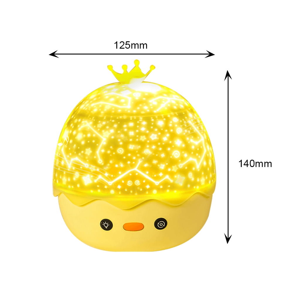 VONTER Star Night Light Projector for Baby&Kid,Duckling Projection Night Light Lullabies,Remote Control,360° Rotation,Timer-Idea Festival Gift for Birthday Children's & Valentine's Day
