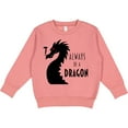 thumbnail image 2 of Inktastic Always Be a Dragon Toddler Sweatshirt, 2 of 4