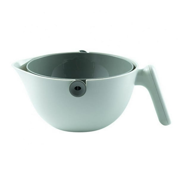 Baywell Colander Doublelayer Rotatable Kitchen Strainers and Colanders