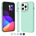 thumbnail image 1 of CocoStake Compatible with iPhone 13 Pro Case 6.1 " 2021 , Liquid Silicone Full Body Protection Cover Case with Screen and Camera Protection, Soft Microfiber Lining [Mint], 1 of 7