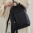 thumbnail image 5 of Mochila ligera de lujo de primera capa de piel de vaca para mujer, informal, sencilla, todo en uno, de gran capacidad, para viajes, estudiantes, tendencia, 5 of 5