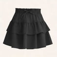 thumbnail image 2 of FchengtaiS Girls Ruffle Tiered Mini Skirts Kids Elastic High Waist Tennis Golf Skorts Summer Casual Flowy Skirt, 2 of 6