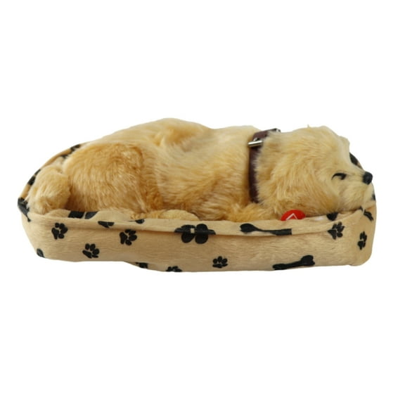 HGYCPP Realistic Sleeping Plush Breathing Dog Toy with Mat Stuffed Toy Decors