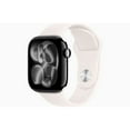 thumbnail image 1 of Restored Apple Watch Series 11 - GPS + Cellular - 42mm Jet Black Aluminum Case with Light Blush Sport Band - S/M (Refurbished), 1 of 5