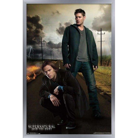 Supernatural - Dean And Sam Wall Poster, 14.725" x 22.375", Framed