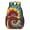 Red and Yellow, variant on Red and Blue Tie Dye Pattern 17" School Backpacks for Teens,Waterproof Oxford Fabric,S-Shape Padded Straps for School,Travel,Hiking,Camping