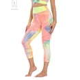 thumbnail image 5 of Gustave Tie Dye High Waisted Yoga Pants for Women Tummy Control Butt Lifting Workout Leggings Stretch Running Athletic Tights Capris, S, 5 of 9