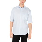 Mens Button Down Shirt Medium Flap Chest-Pocket M