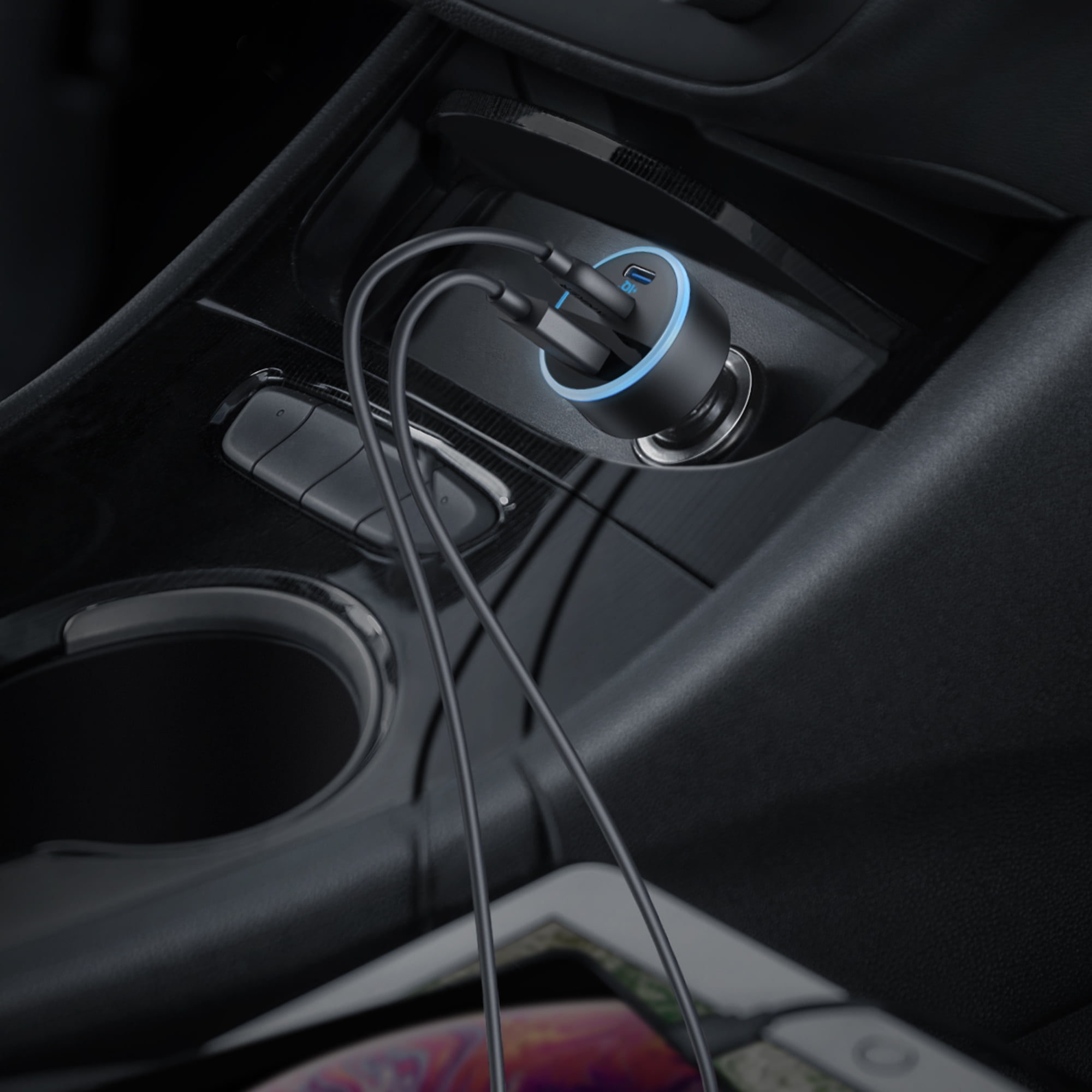Anker USB-C Car Charger, iPhone 17 Car Charger, 67W 3-Port Compact Fast Charger, 535 Car Adapter with PIQ 3.0 for iPhone 17/16/15/14 Series, Galaxy S25/24/23, MacBook, iPad, and More
