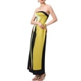 thumbnail image 7 of Mevireiy Women Strapless Tube Dress Abstract Printed Flowy Off Shoulder Y2K Beach Bandeau Dresses, 7 of 7