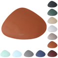 thumbnail image 2 of Coofit Faux Leather Placemat Waterproof Triangular Table Mat Table Placemat for Kitchen, 2 of 10