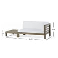 thumbnail image 3 of CoSoTower Right Corner Bench and Coffee Table, White, 3 of 9