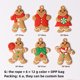 thumbnail image 1 of Fabricantes de nuevos adornos colgantes de hombre de jengibre, adornos colgantes para árbol de Navidad, Navidad de PVC para fiestas navideñas, 1 of 4